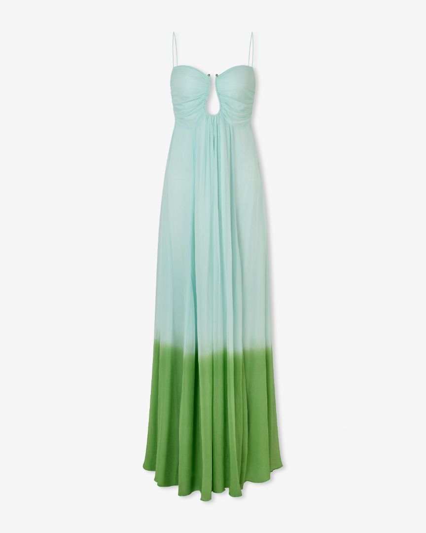 magali pascal green dress MOREA DRESS